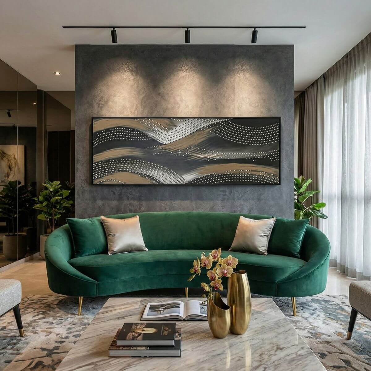 Käsitöö-tekstuurmaal-Dots-50x150-cm,-raamiga