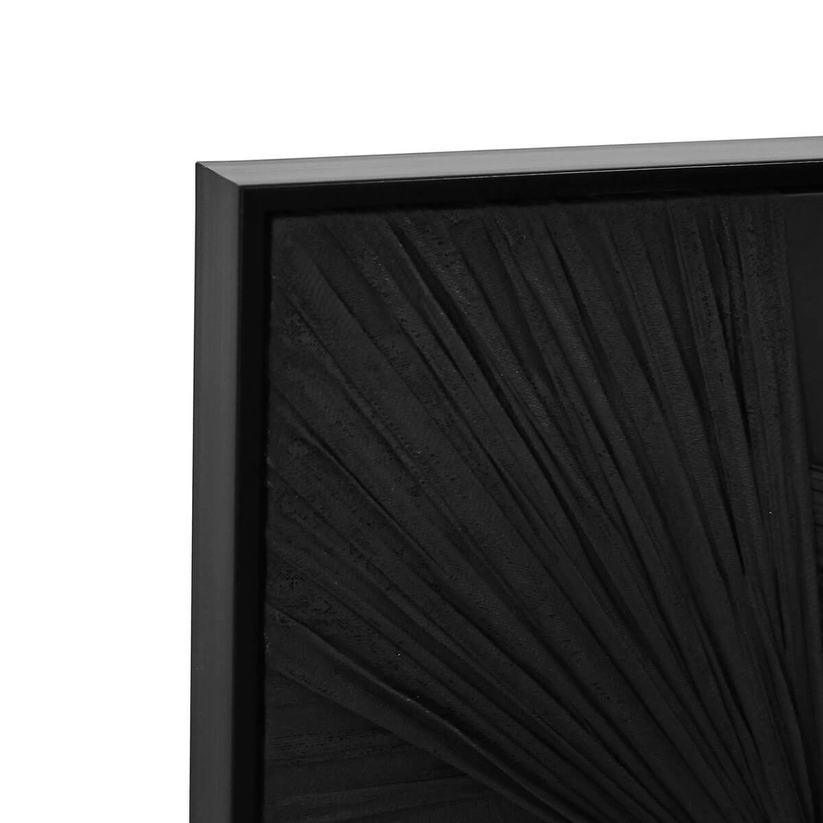 Põimunud-kanga-installatsioon-Knot-must-80x80-cm,-raamiga-3