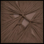 Põimunud-kanga-installatsioon-Knot-pruun-80x80-cm,-raamiga