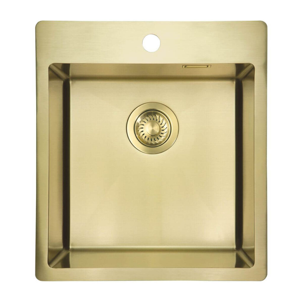 Köögivalamu-Olfato-Precious-45×50-cm,-integreeritav,-harjatud-kuld-roostevaba-teras