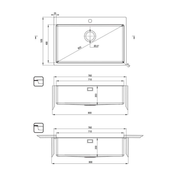 Köögivalamu-Olfato-Precious-76x50-cm,-integreeritav,-roostevaba-teras-joonis