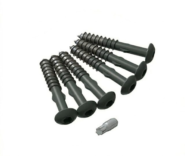 Värvitud-Cedral-voodrilaua-kruvid-4,8-x-38-mm-C75-Metallroheline,-100-tk,-4051398