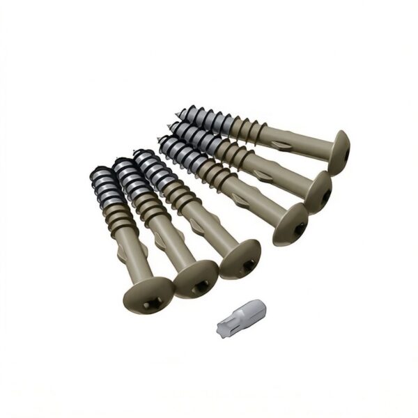 Värvitud-Cedral-voodrilaua-kruvid-4,8-x-38-mm-C76-Teeroheline,-100-tk,-4051399