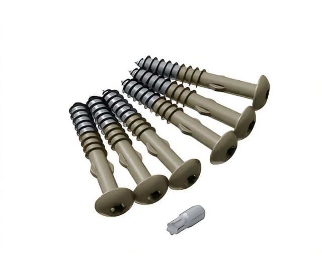 Värvitud-Cedral-voodrilaua-kruvid-4,8-x-38-mm-C76-Teeroheline,-100-tk,-4051399