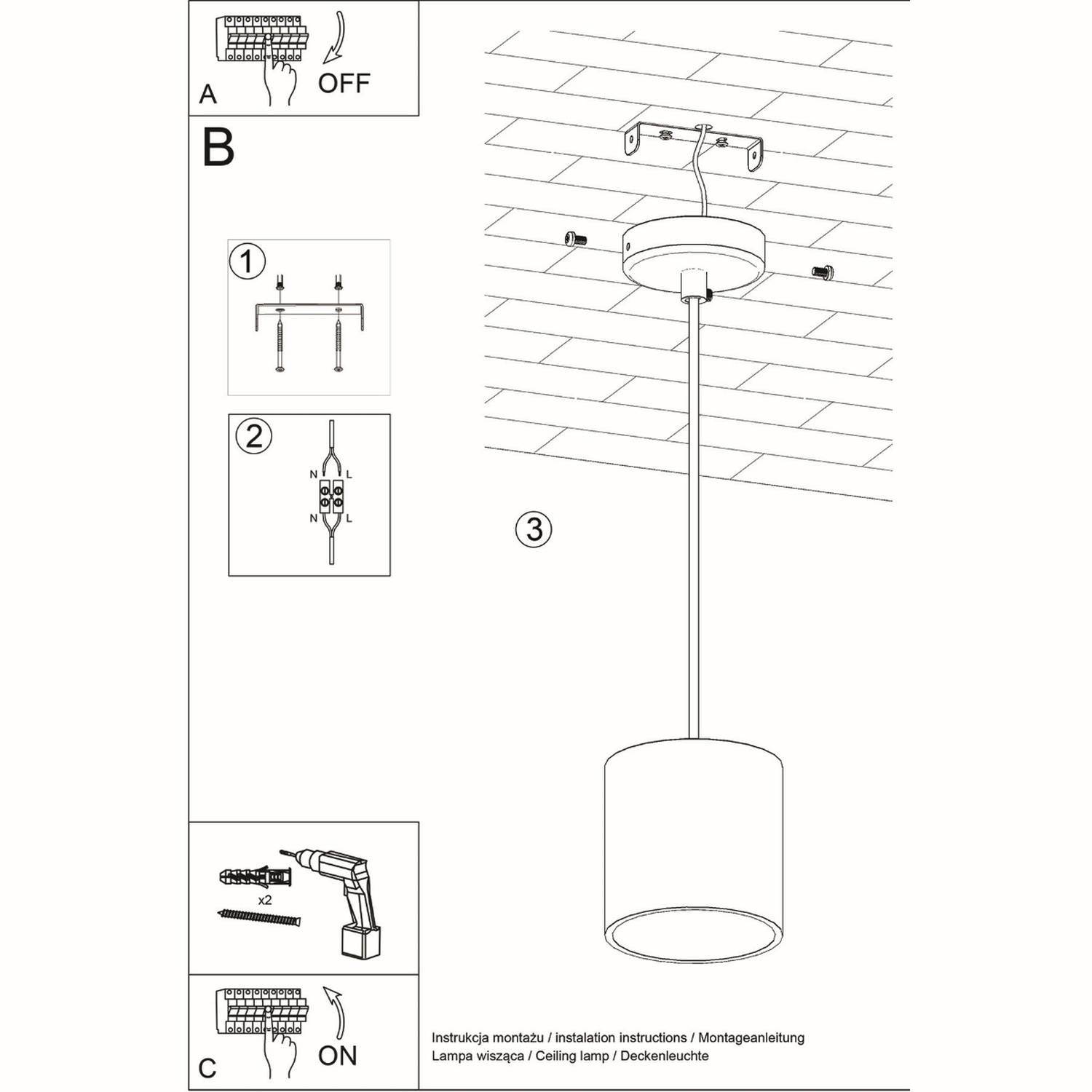 Rippvalgusti ORBIS 1 hall - Pilt 7