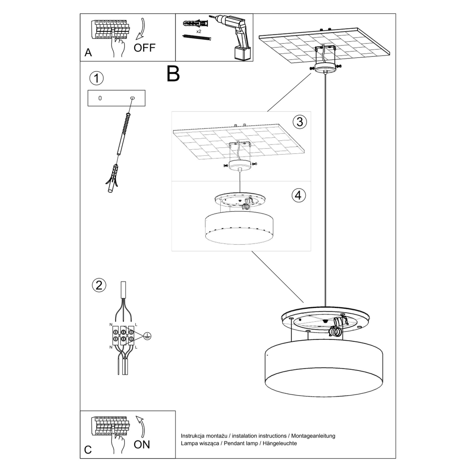 Rippvalgusti ARENA 35 must - Pilt 6