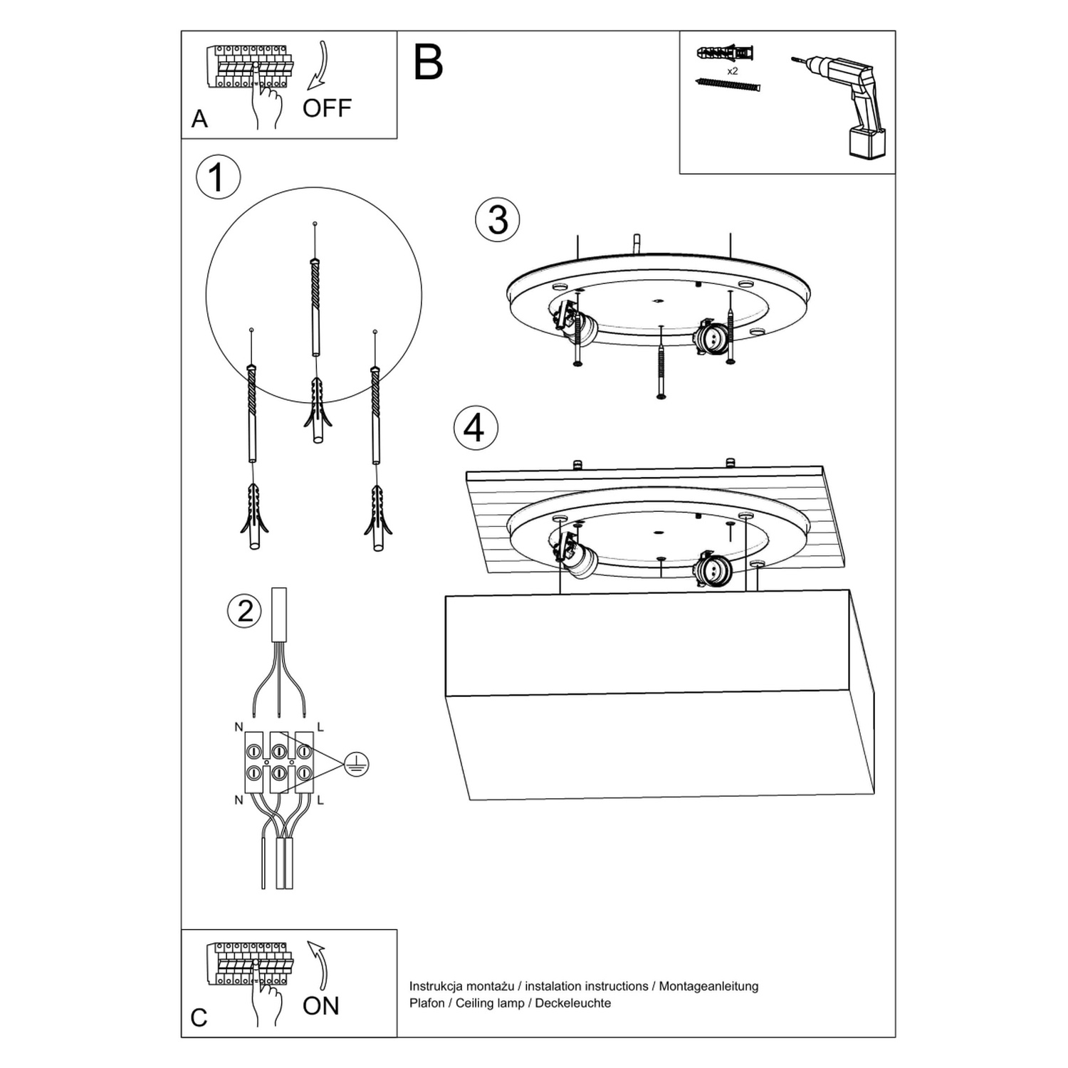 Laevalgusti HORUS 45 must - Pilt 6
