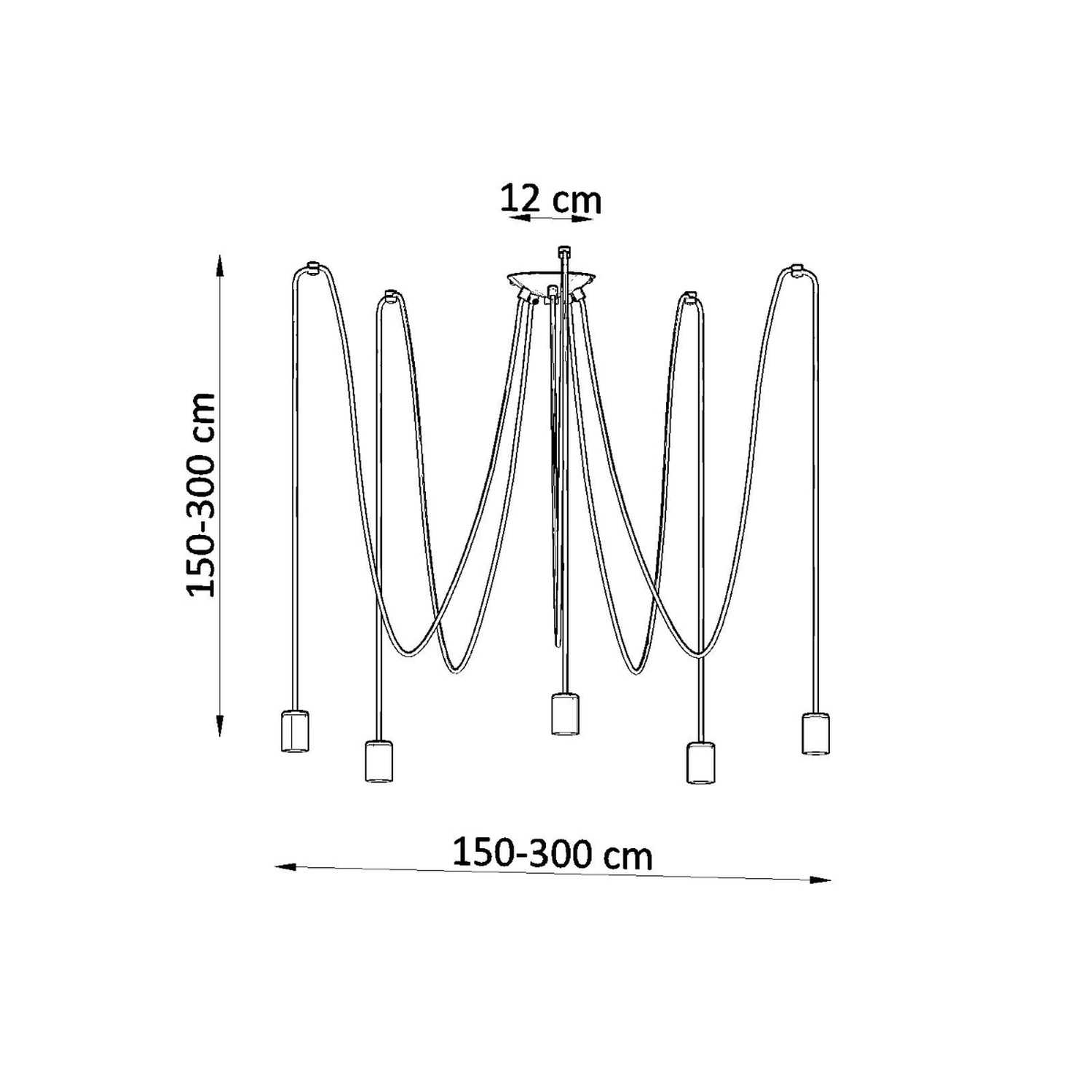 Lühter EDISON 5 must - Pilt 5