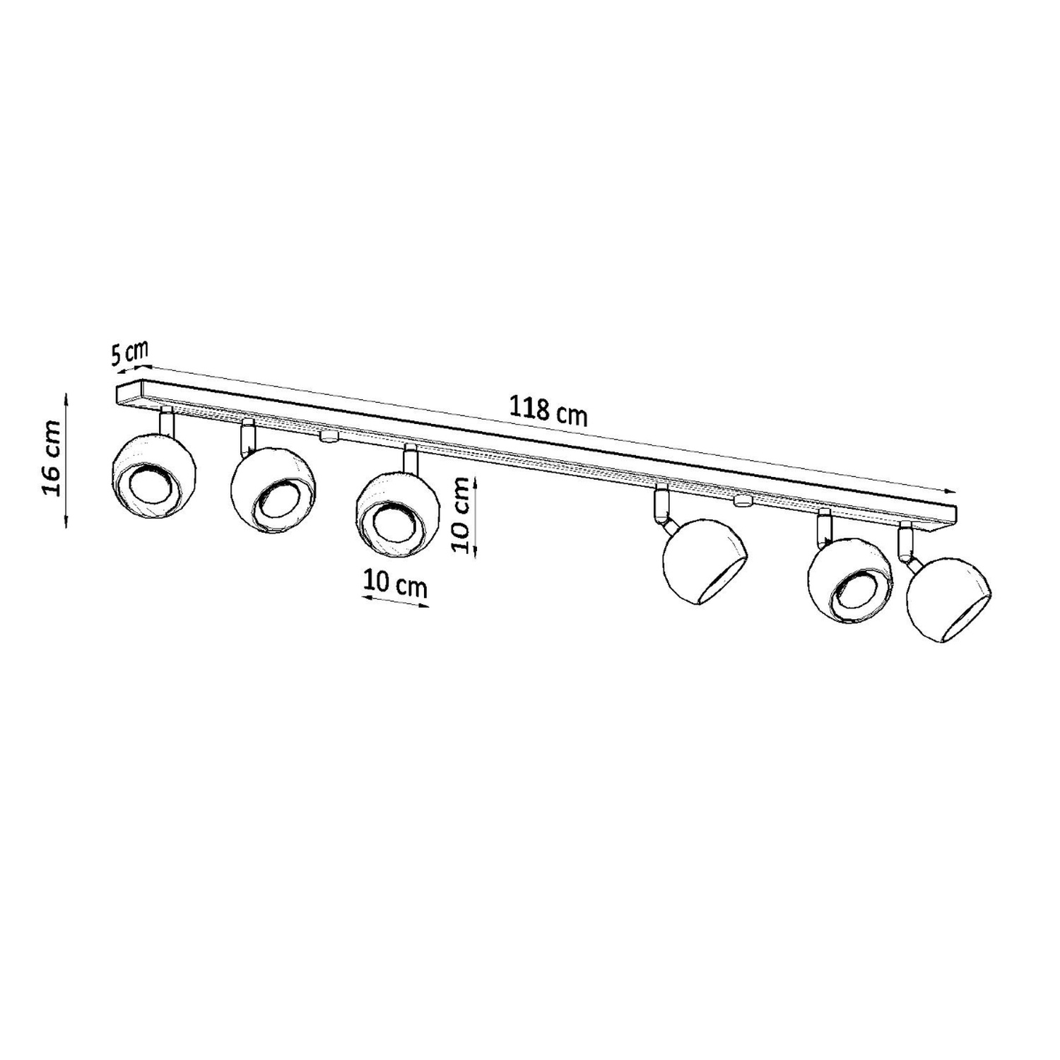 Laevalgusti OCULARE 6L valge - Pilt 5