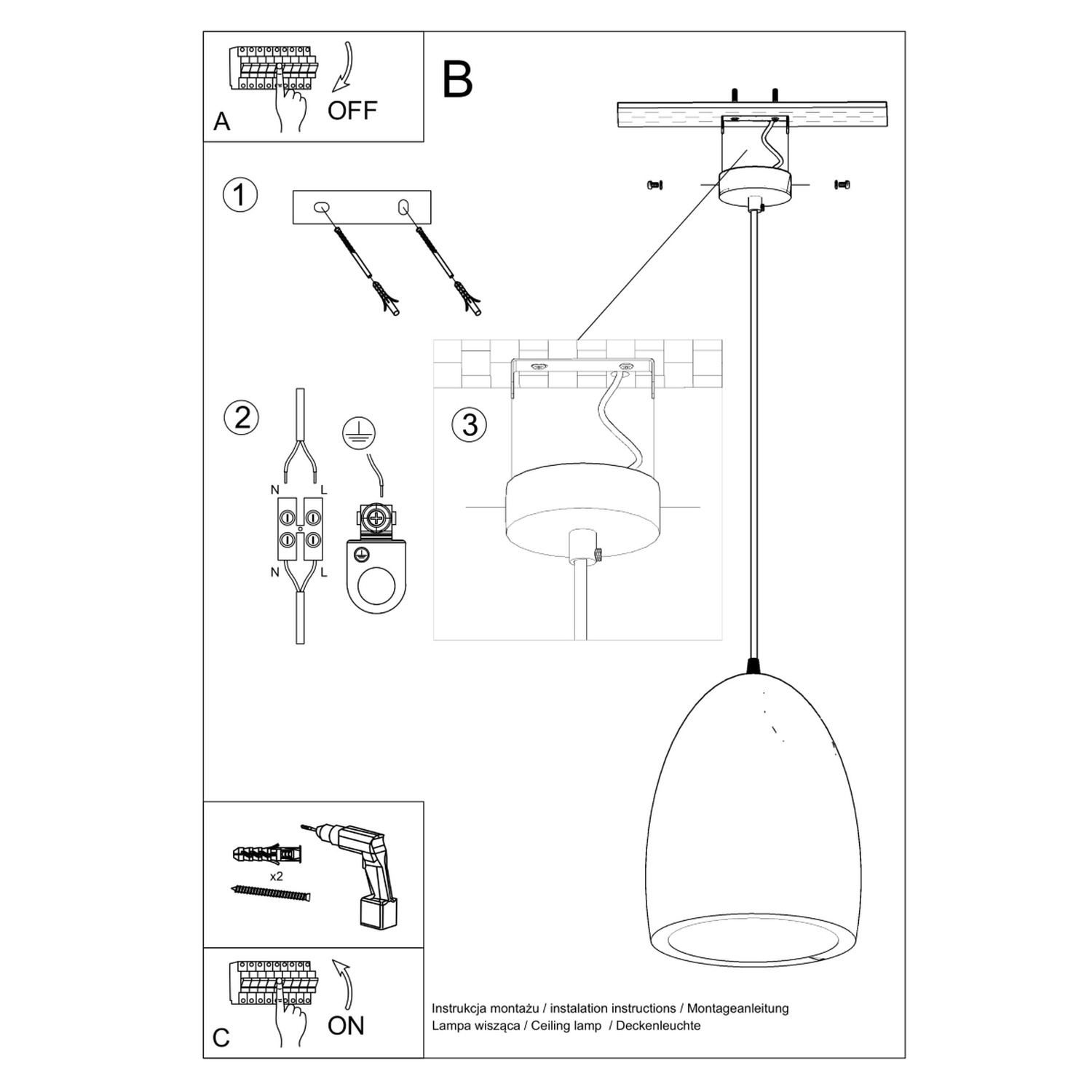 Keraamiline ripplamp BUKANO - Pilt 6