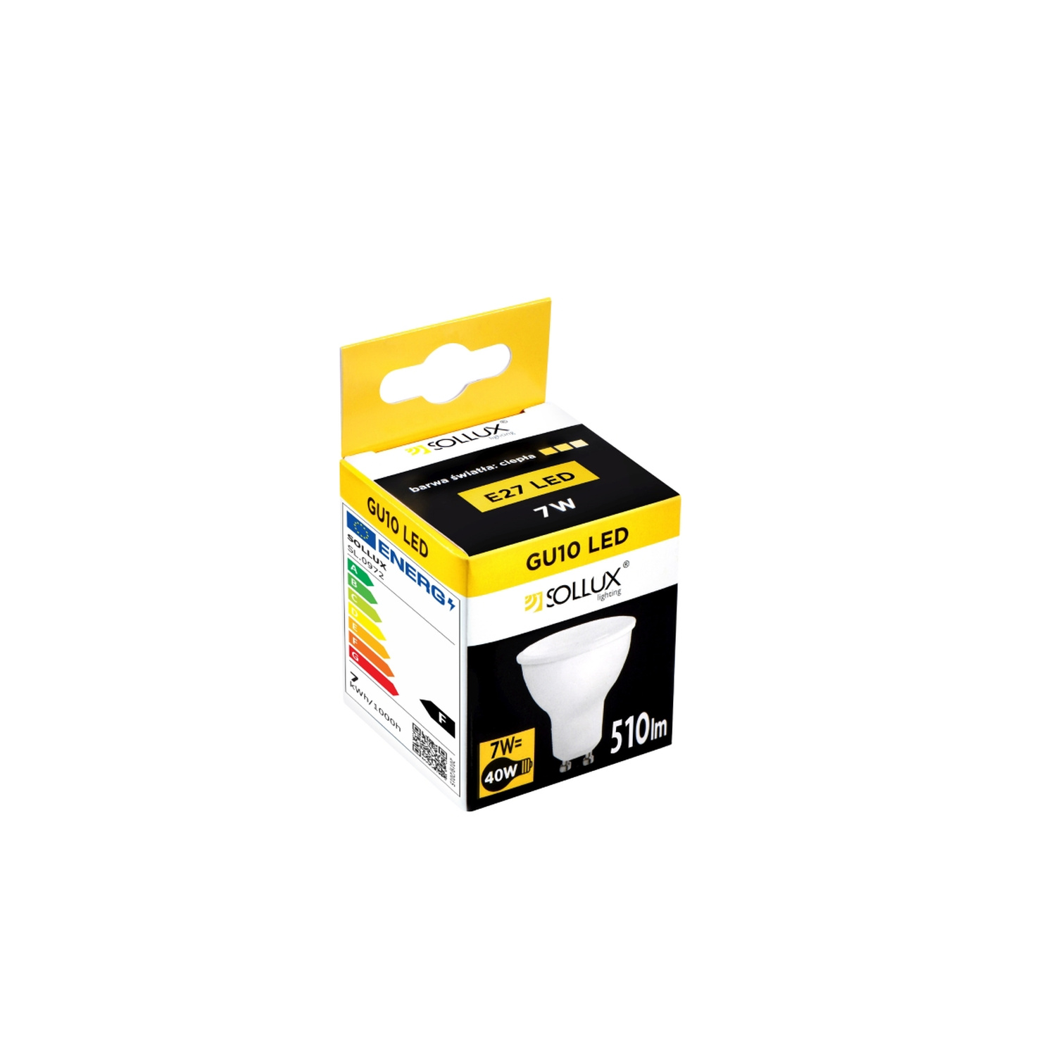 LED-pirn GU10 3000K 7W 510lm - Pilt 3