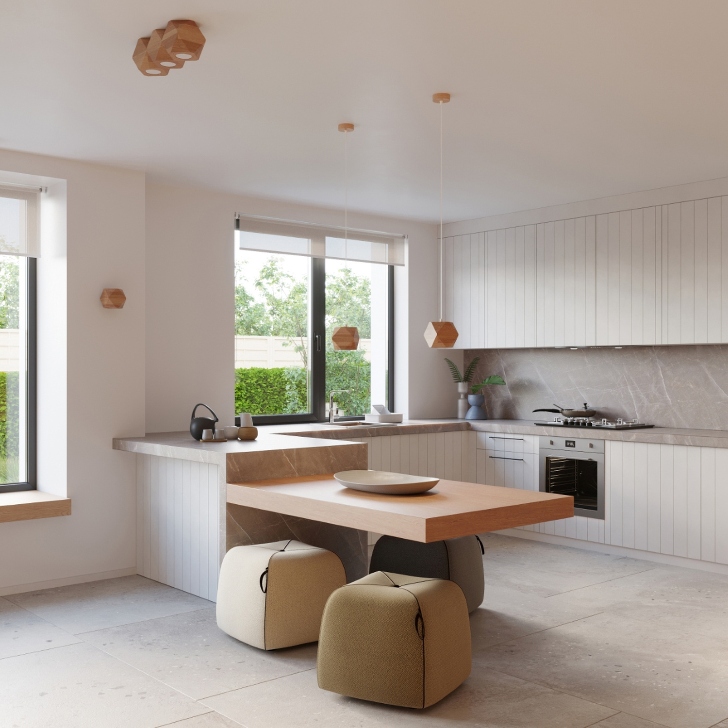 Laevalgusti WOODY 3 naturaalne puit - Pilt 7