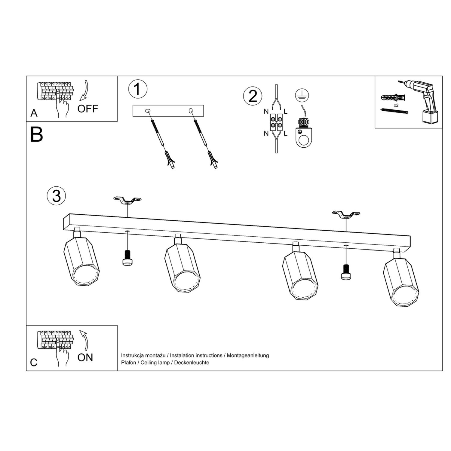 Laevalgusti ZEKE 4 tammepuust - Pilt 6