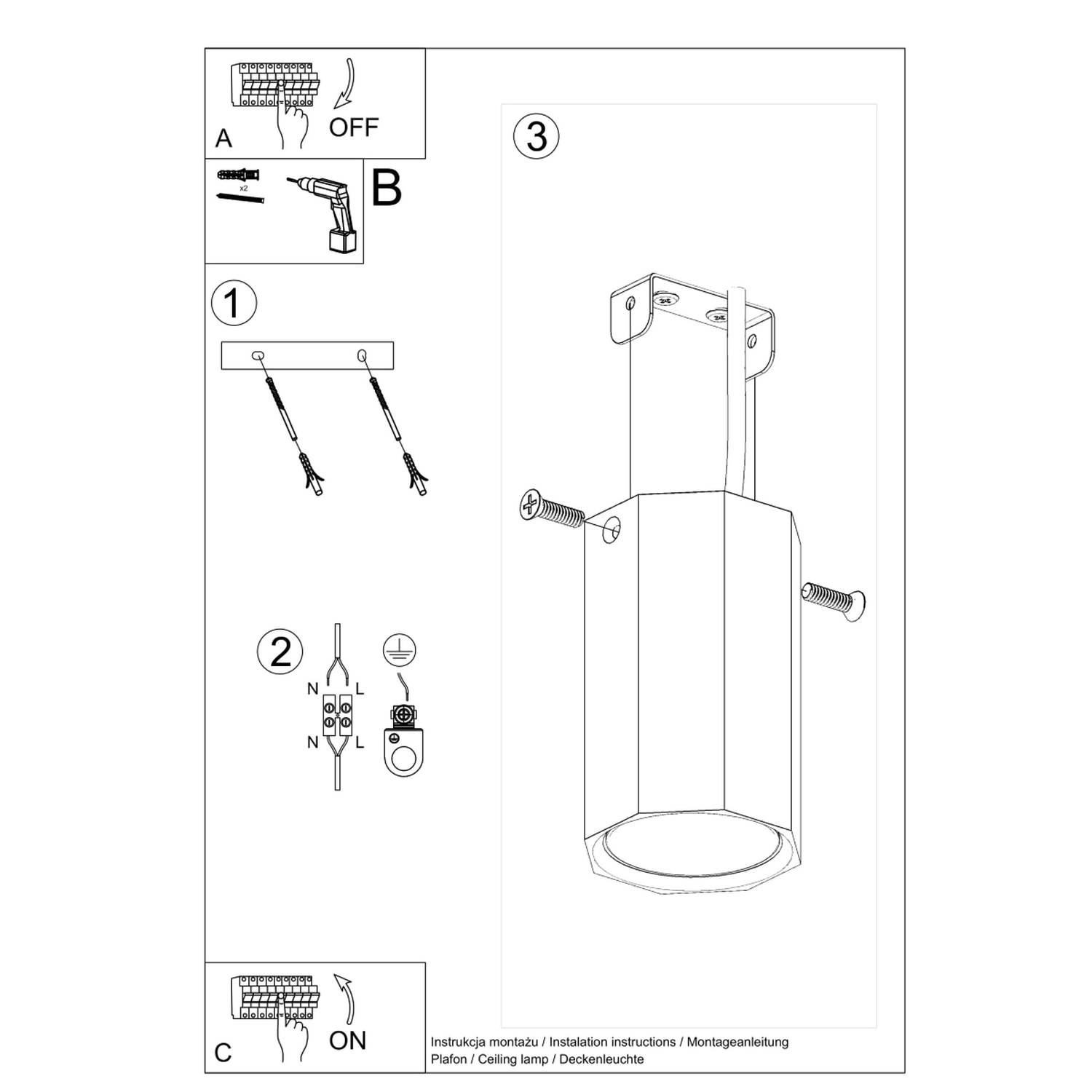 Laevalgusti ZEKE 10 tammepuust laelamp - Pilt 6
