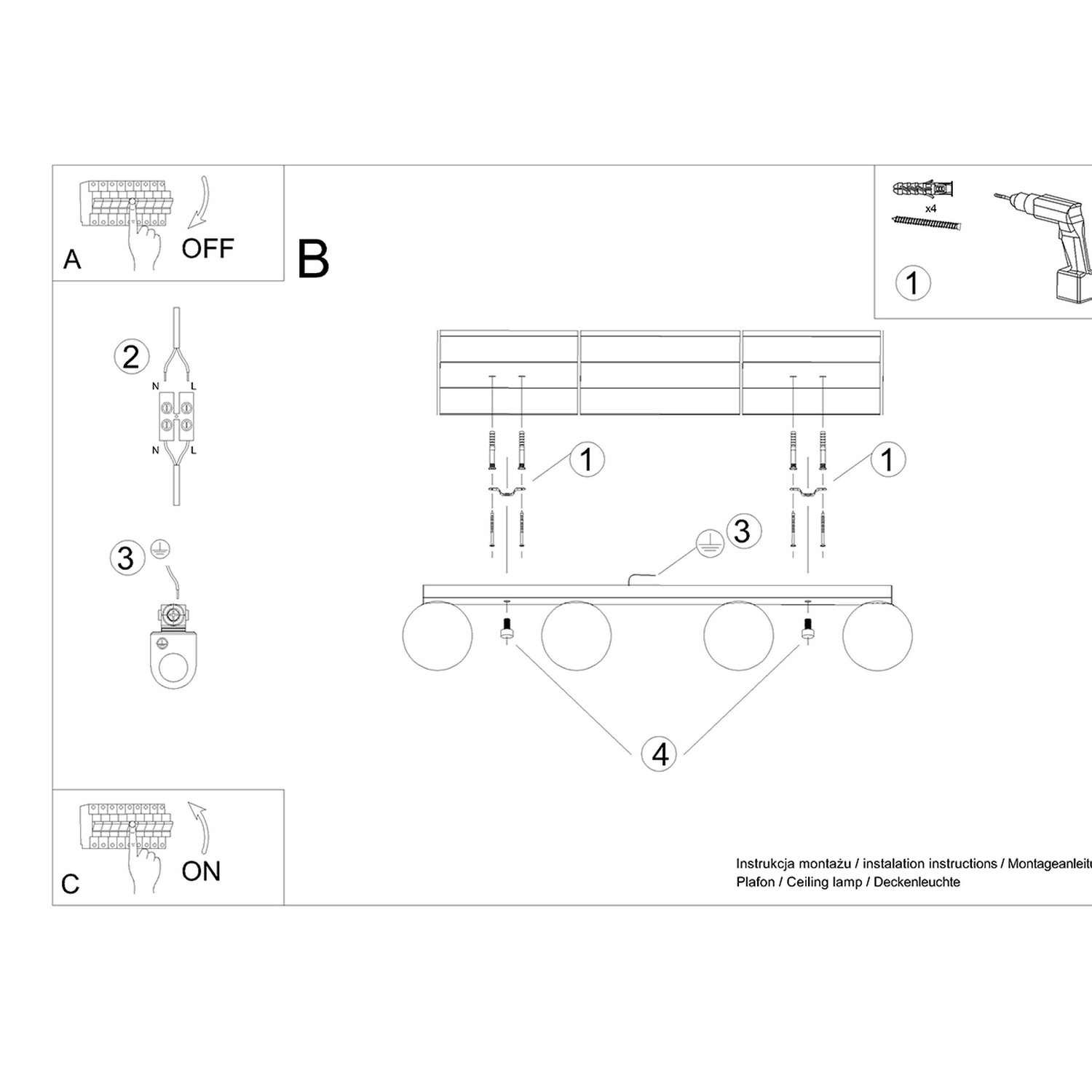 Laevalgusti YOLI 4 must - Pilt 6