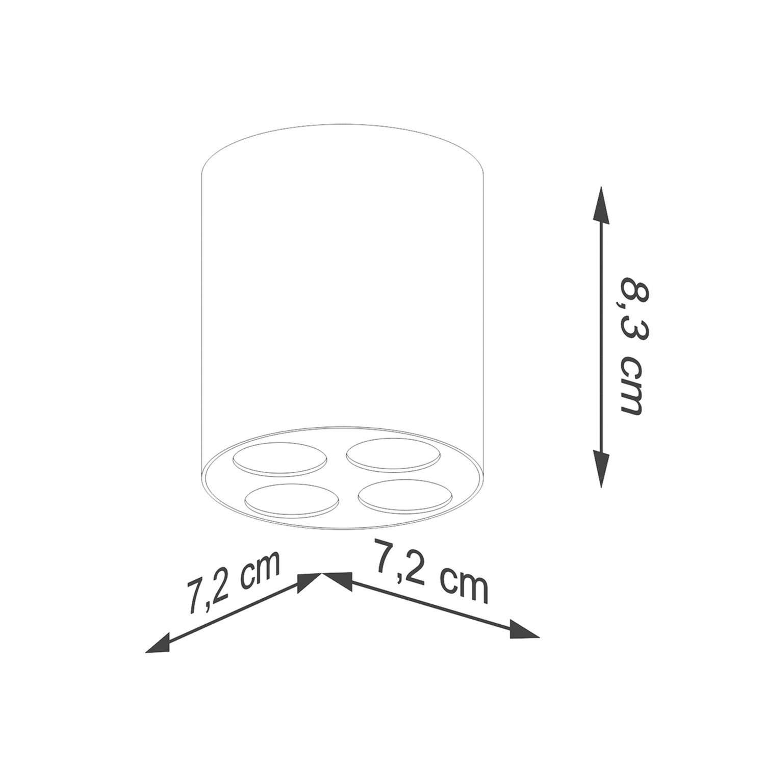 Laevalgusti ZOE valge LED - Pilt 6