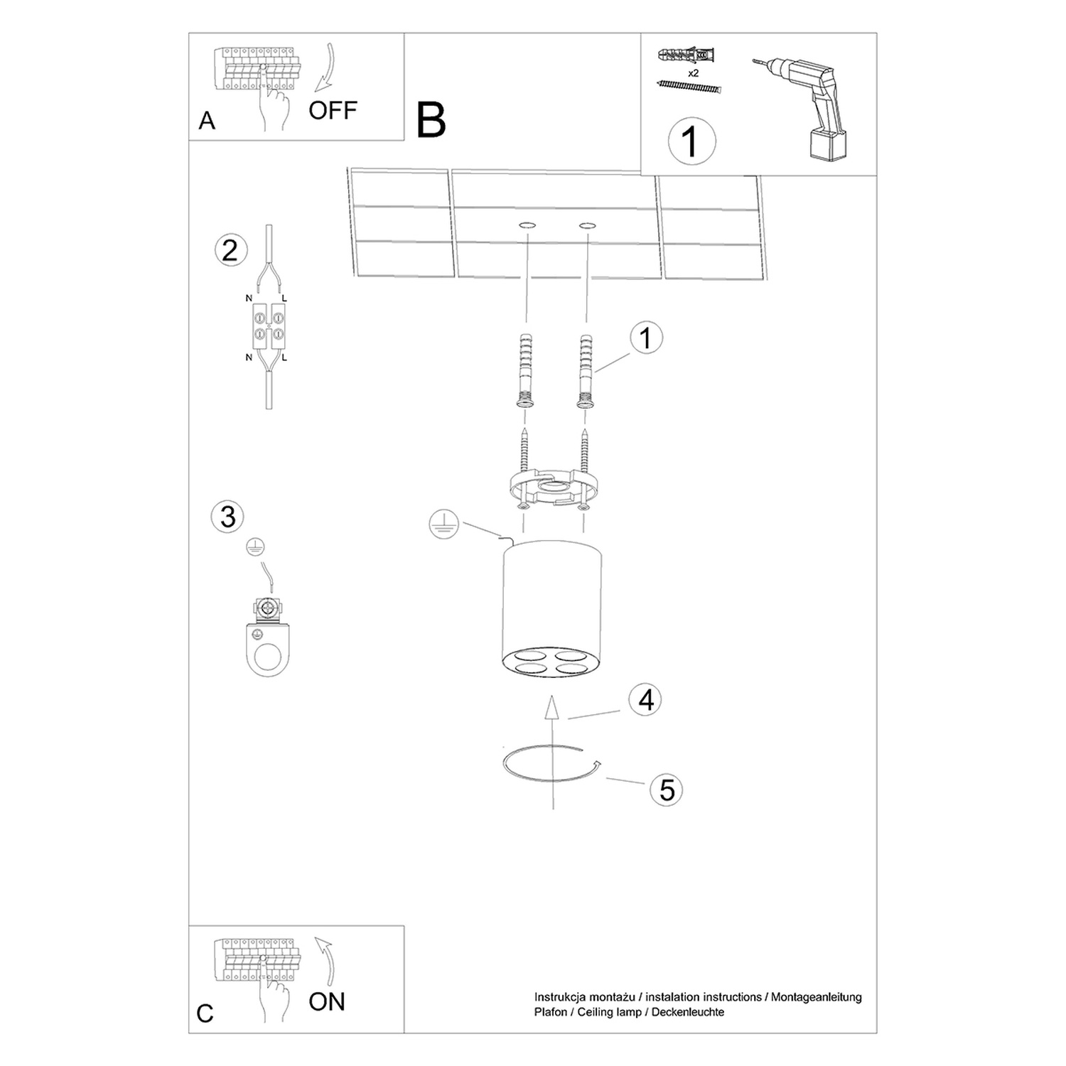 Laevalgusti ZOE valge LED - Pilt 7