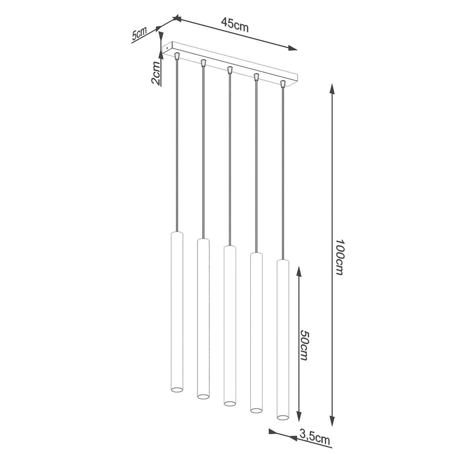 Rippvalgusti PASTELO 5L puidust - Pilt 6