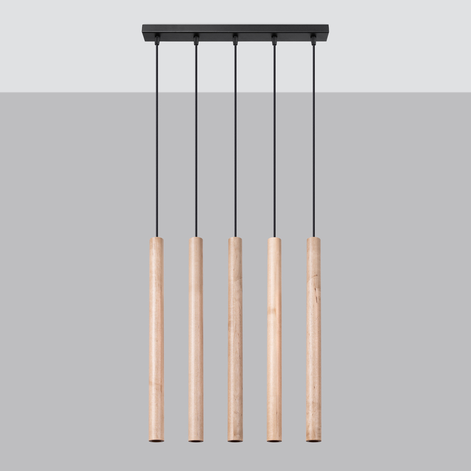 Rippvalgusti PASTELO 5L puidust - Pilt 3