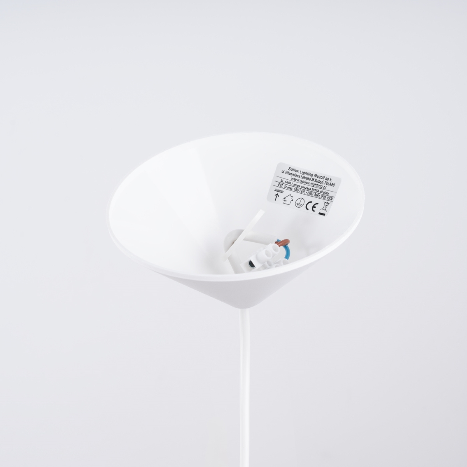 Pakabos lempa NOVA 40 blanc - Pilt 5