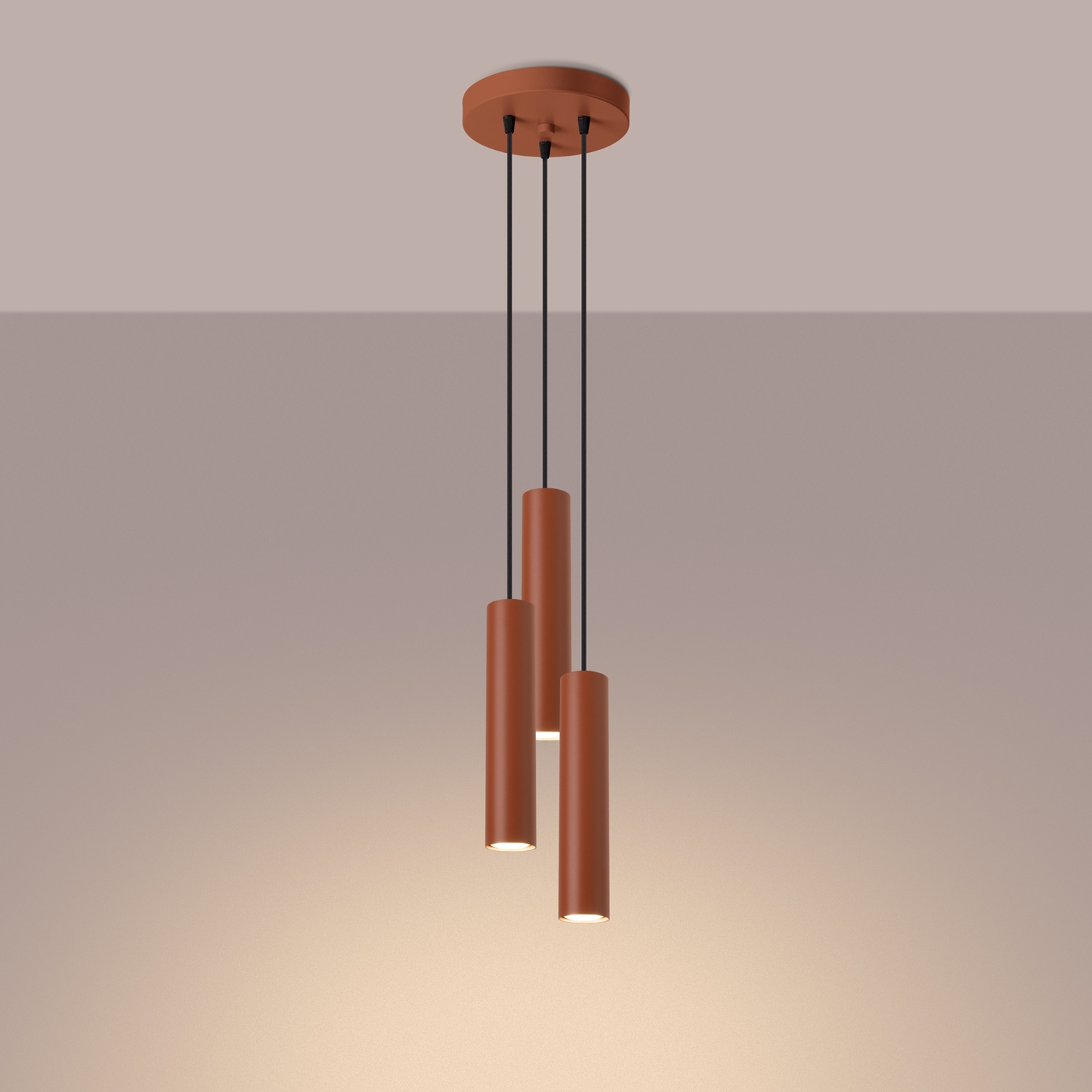 Rippvalgusti LAGOS 3P punane ooker - Pilt 4