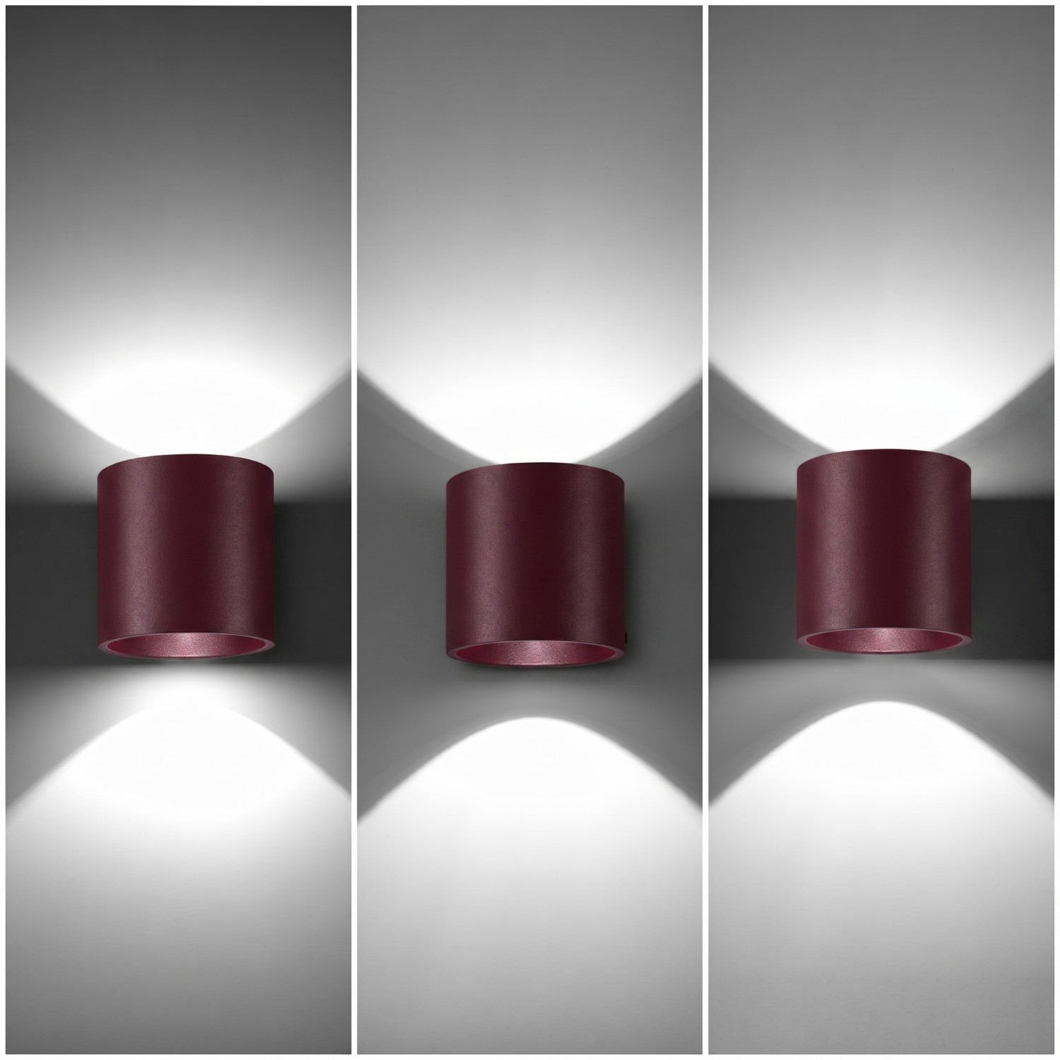 Seinavalgusti ORBIS 1 burgundia - Pilt 5