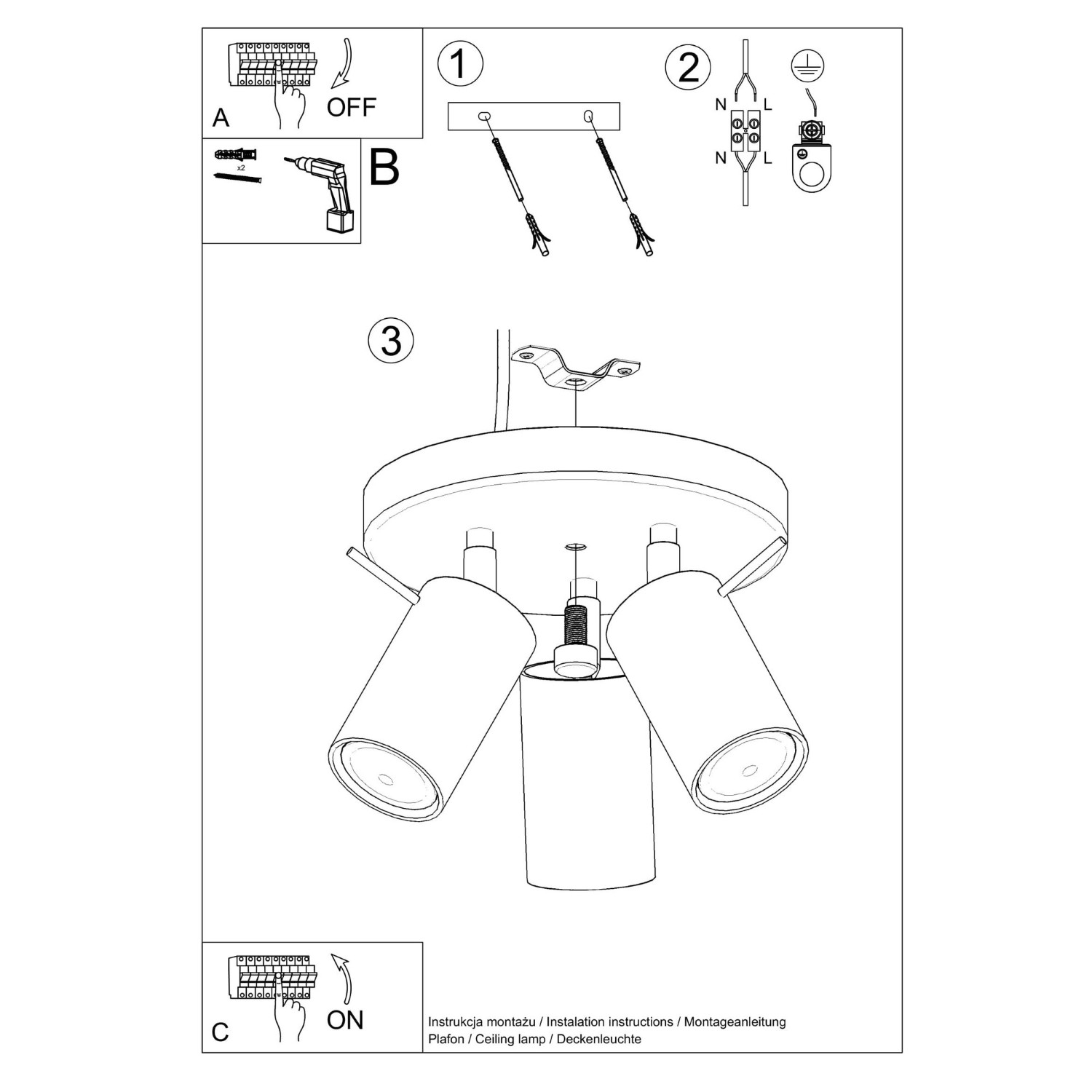 Laelamp RING 3P pruunikas hall - Pilt 6