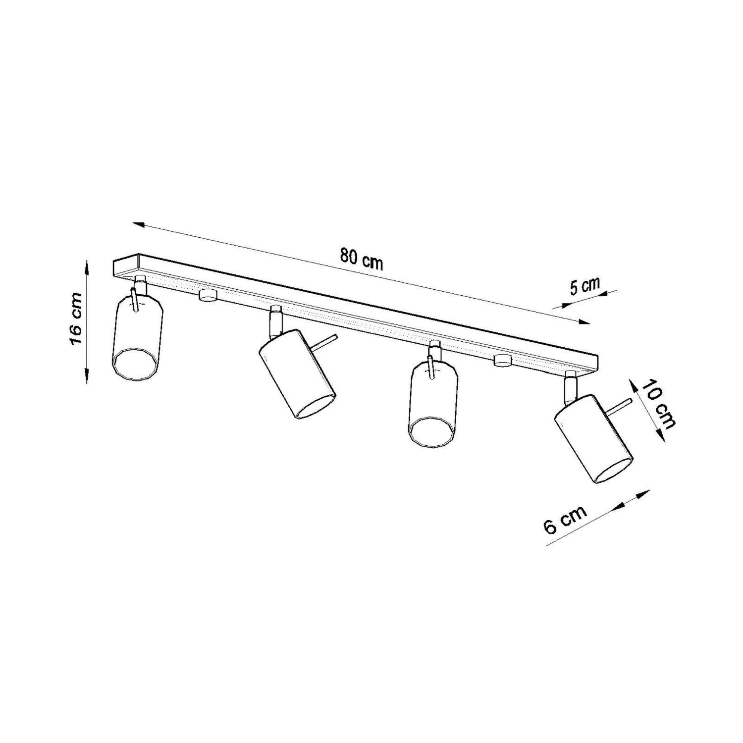 Laelamp RING 4L pruunikas hall - Pilt 5