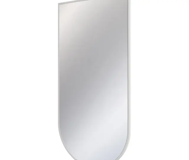 Asümmeetriline vannitoapeegel Deante Silia 500x1000 mm, matt valge raam