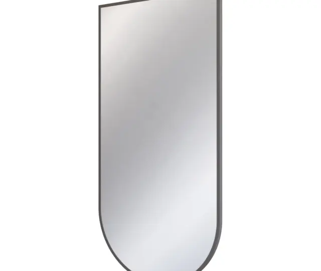 Asümmeetriline vannitoapeegel Deante Silia 500x1000 mm, titaanviimistlusega raam