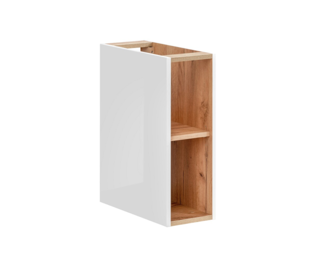 Avatud riiul Comad CAPRI WHITE 20 cm, läikiv valge ja Craft-tamm