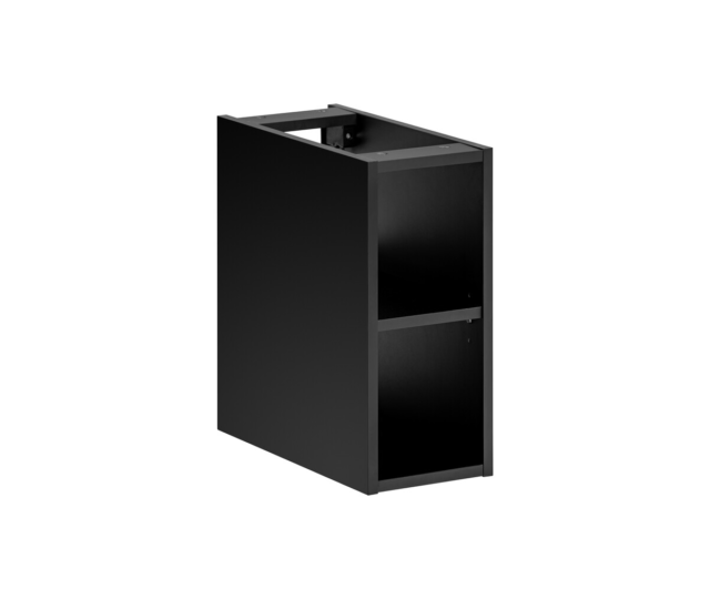 Avatud riiul Comad Santa Fe Black 20 cm, matt must
