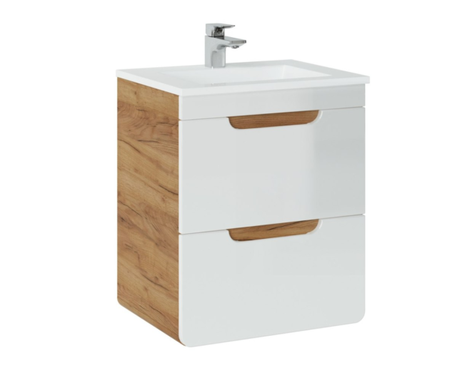 Valamukapp Comad ARUBA WHITE 50 cm, Craft-tamm ja läikiv valge