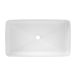 Tööpinnapealne valamu Comad Slim 60 61 × 34 cm, läikiv valge