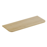 Vannitoa töötasapind Comad Ovalia Cremona, 120,4 × 45,8 × 2,2 cm, Cremona tamm