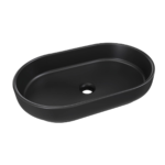 Tööpinnapealne valamu Comad River 2, 55 × 35 cm, matt must