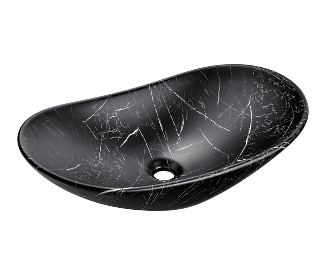 Comad Lena 61,5 cm matt must keraamiline tööpinnapealne valamu