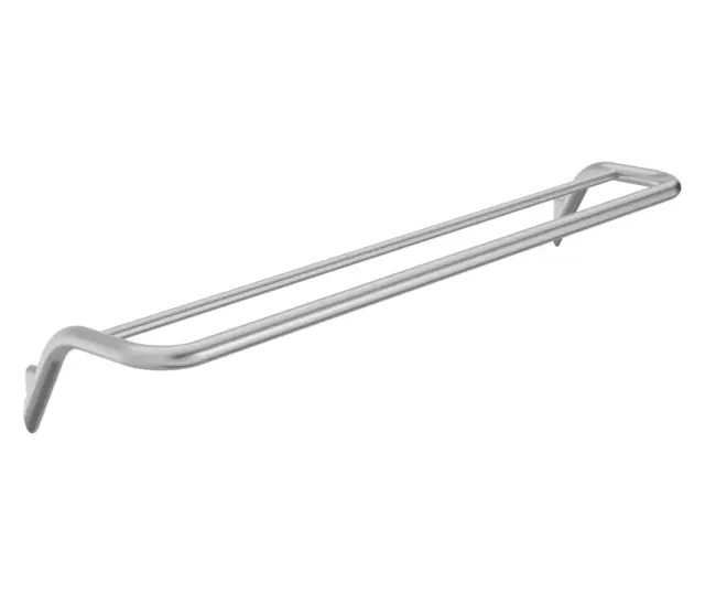 Kahekordne seinale kinnitatav käterätikuhoidja Deante Silia 62 cm, harjatud teras