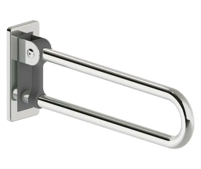 Kokkupandav tugikäepide Deante Lehnen 60 cm, poleeritud teras/antratsiit