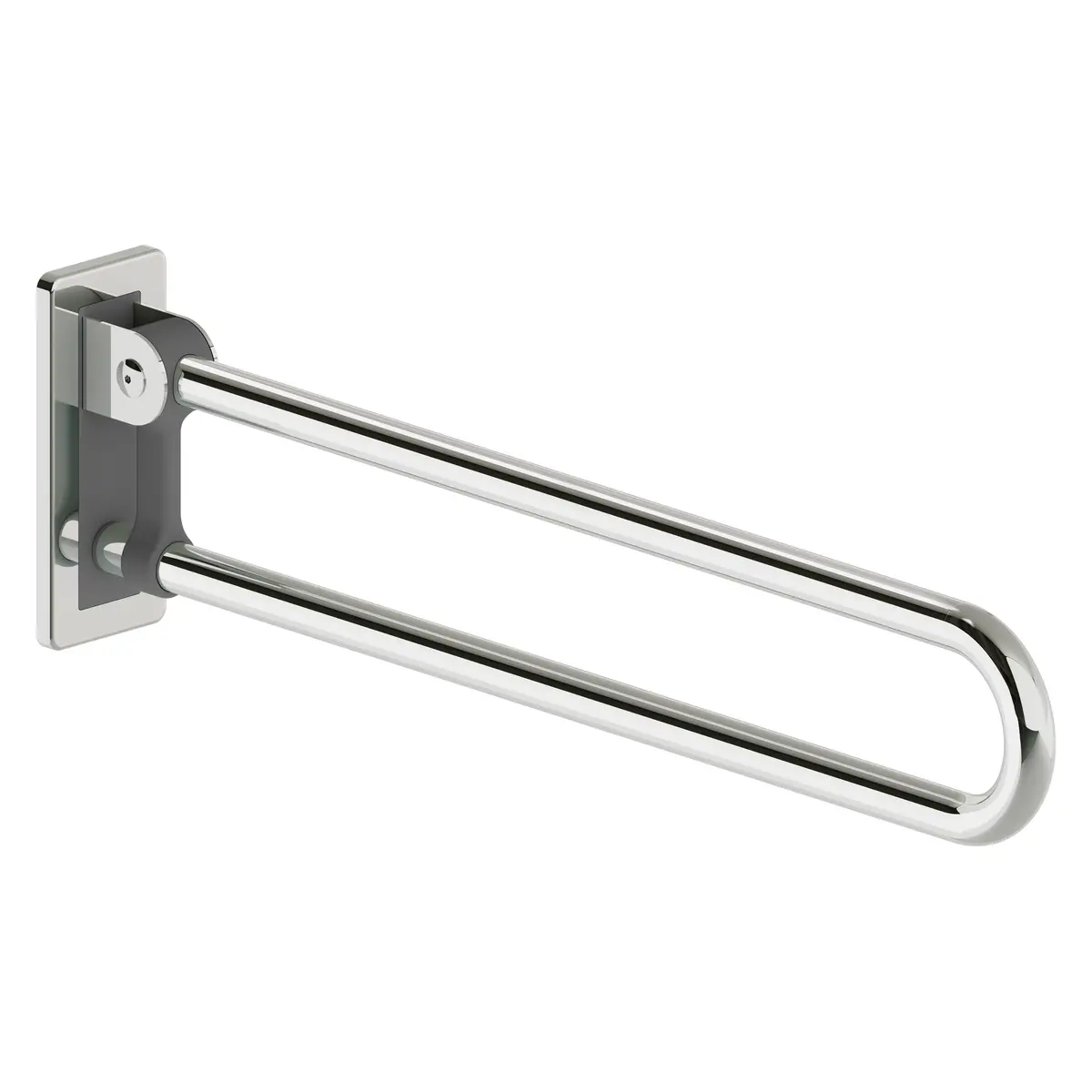 Kokkupandav tugikäepide Deante Lehnen 85 cm, poleeritud teras/antratsiit