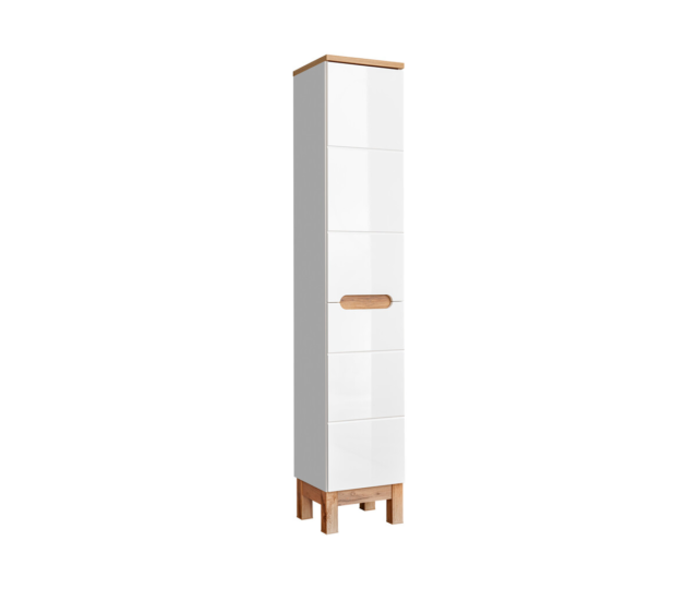 Kõrge vannitoakapp Comad BALI WHITE 35 cm, 2 ust, valge