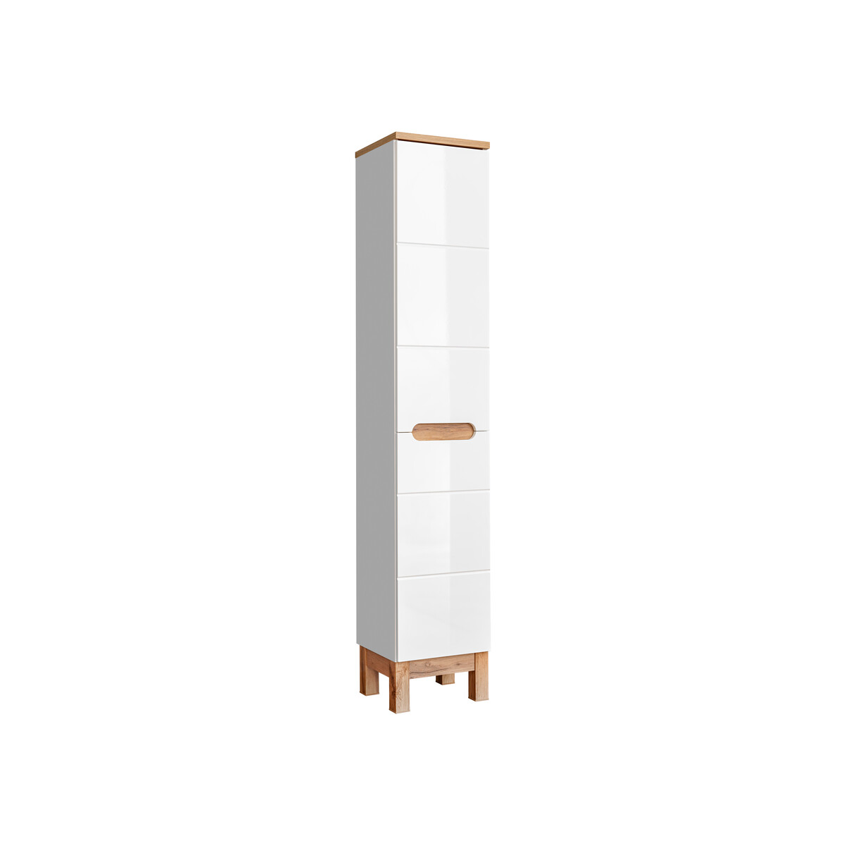 Kõrge vannitoakapp Comad BALI WHITE 35 cm, 2 ust, valge