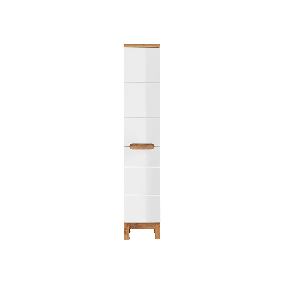 Kõrge vannitoakapp Comad BALI WHITE 35 cm, 2 ust, valge