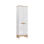 Kõrge vannitoakapp Comad BALI WHITE 60 cm, 4 ust, valge