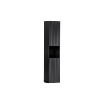 Kõrge vannitoakapp Comad Nova Black 30 cm, 2 ust, matt must