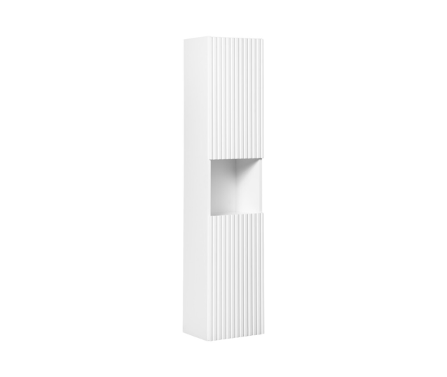 Kõrge vannitoakapp Comad Nova White 30 cm, 2 ust, matt valge