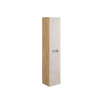 Kõrge vannitoakapp Comad Ocean Beige 35 cm, 2 ust, õlitatud tamm ja beež