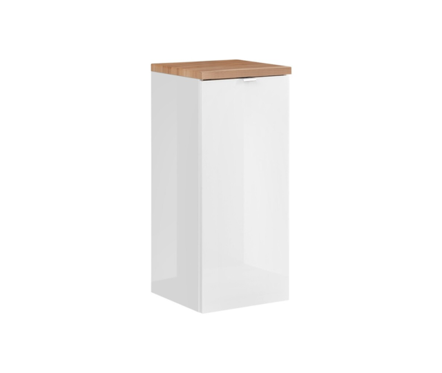 Külgkapp Comad CAPRI WHITE 35 cm, läikiv valge ja Craft-tamm