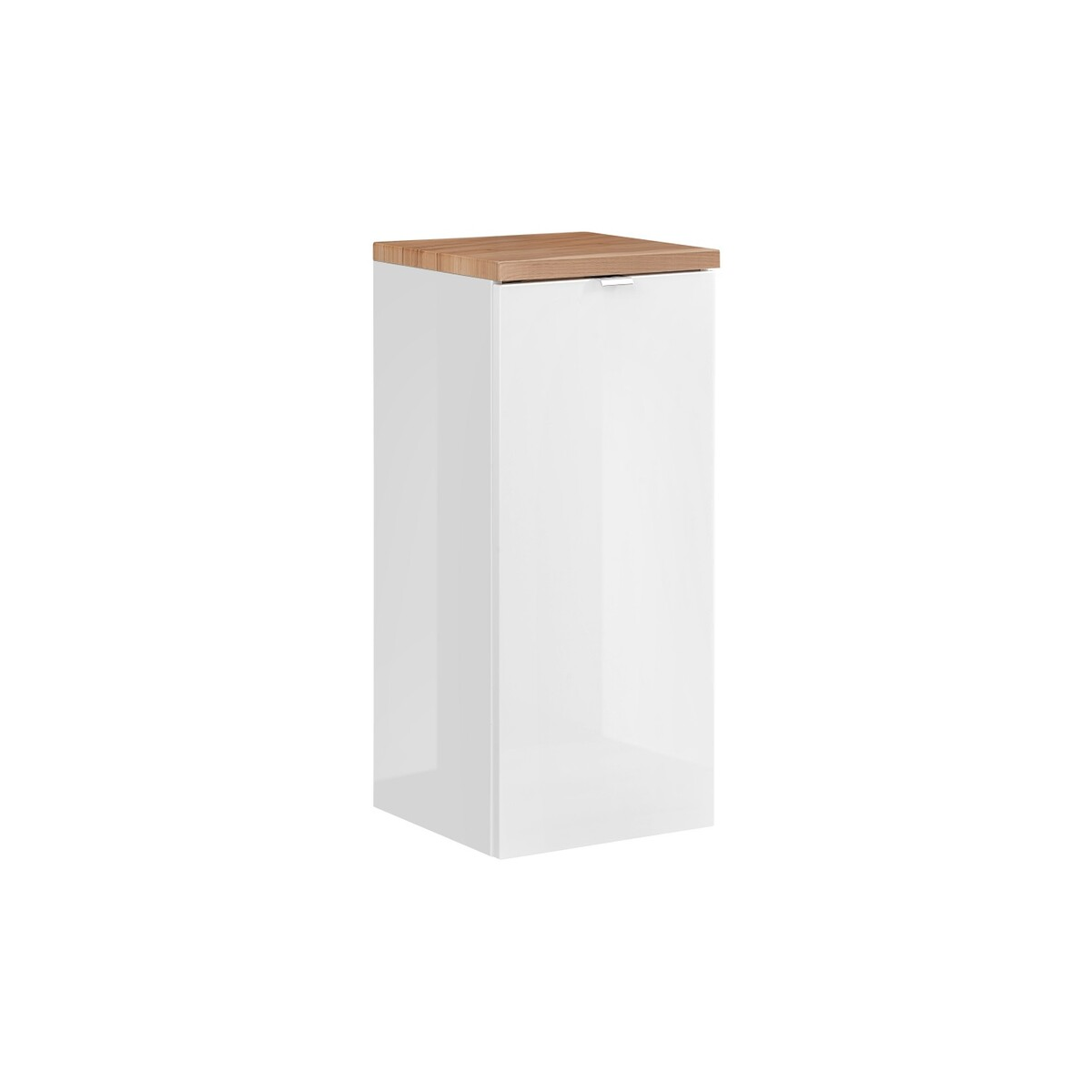 Külgkapp Comad CAPRI WHITE 35 cm, läikiv valge ja Craft-tamm