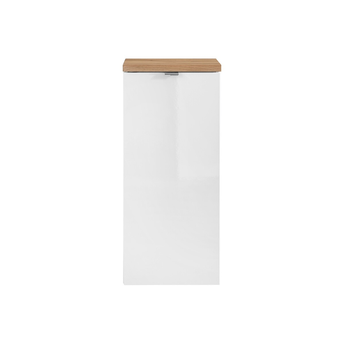 Külgkapp Comad CAPRI WHITE 35 cm, läikiv valge ja Craft-tamm